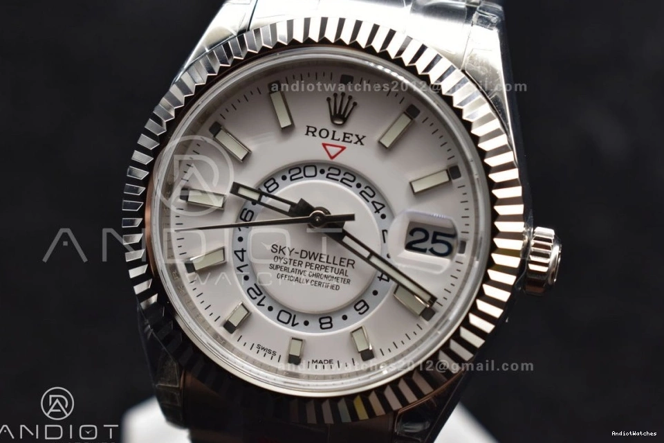 Dial SS 1114 White Skydweller Bracelet Edition Effortless SS on Noob A23J Best Oyster 0121